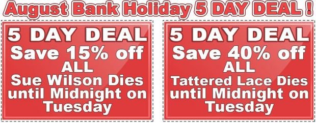 Bank Holiday 5 Day Deal Now On!!!