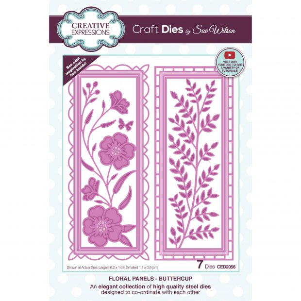 Sue Wilson's Floral Panel Die Collection Is Here!
