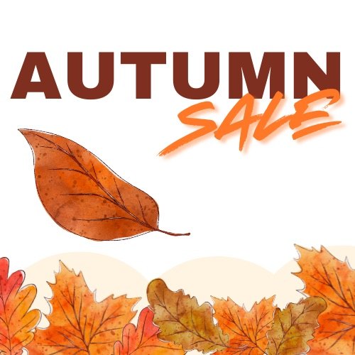 60% Off Everything in our Autumn Sale!