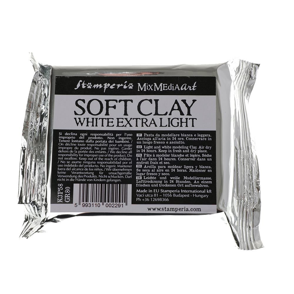 Stamperia Soft Clay 160 Gr. White