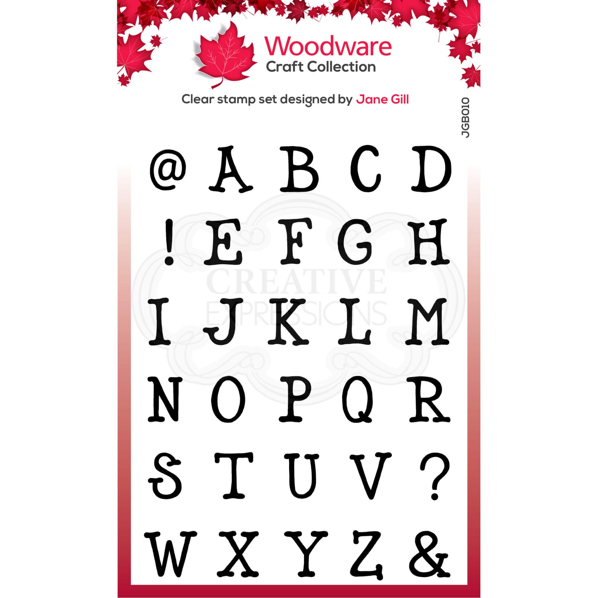 Ready Made Rubber Stamp - Alphabet Transparent Stamps