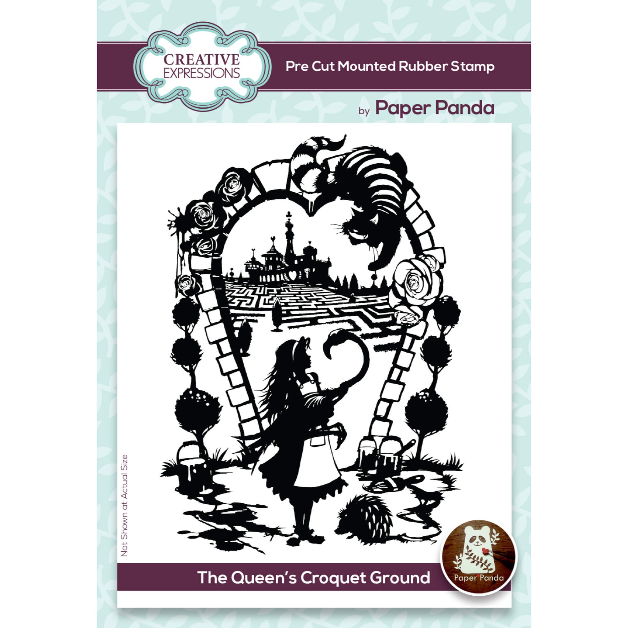 Creative Expressions Paper Panda Rubber Stamp The Queen s Croquet