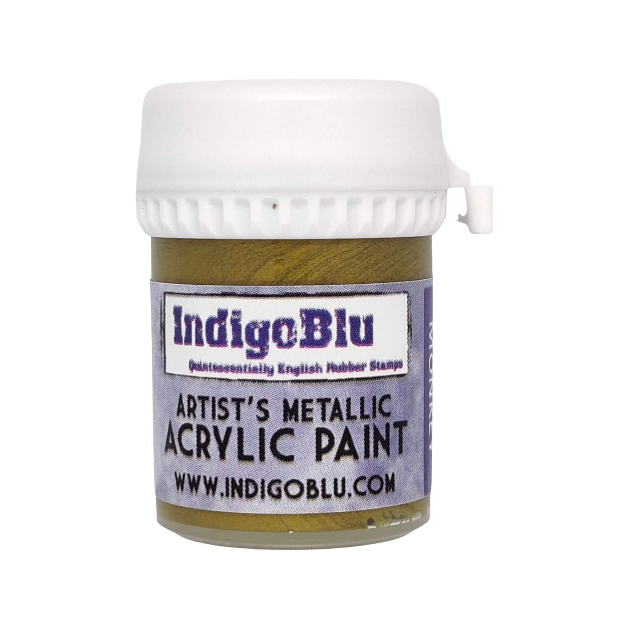 Artists Metallic Acrylic Paint - Brass Monkey (20ml) - IndigoBlu