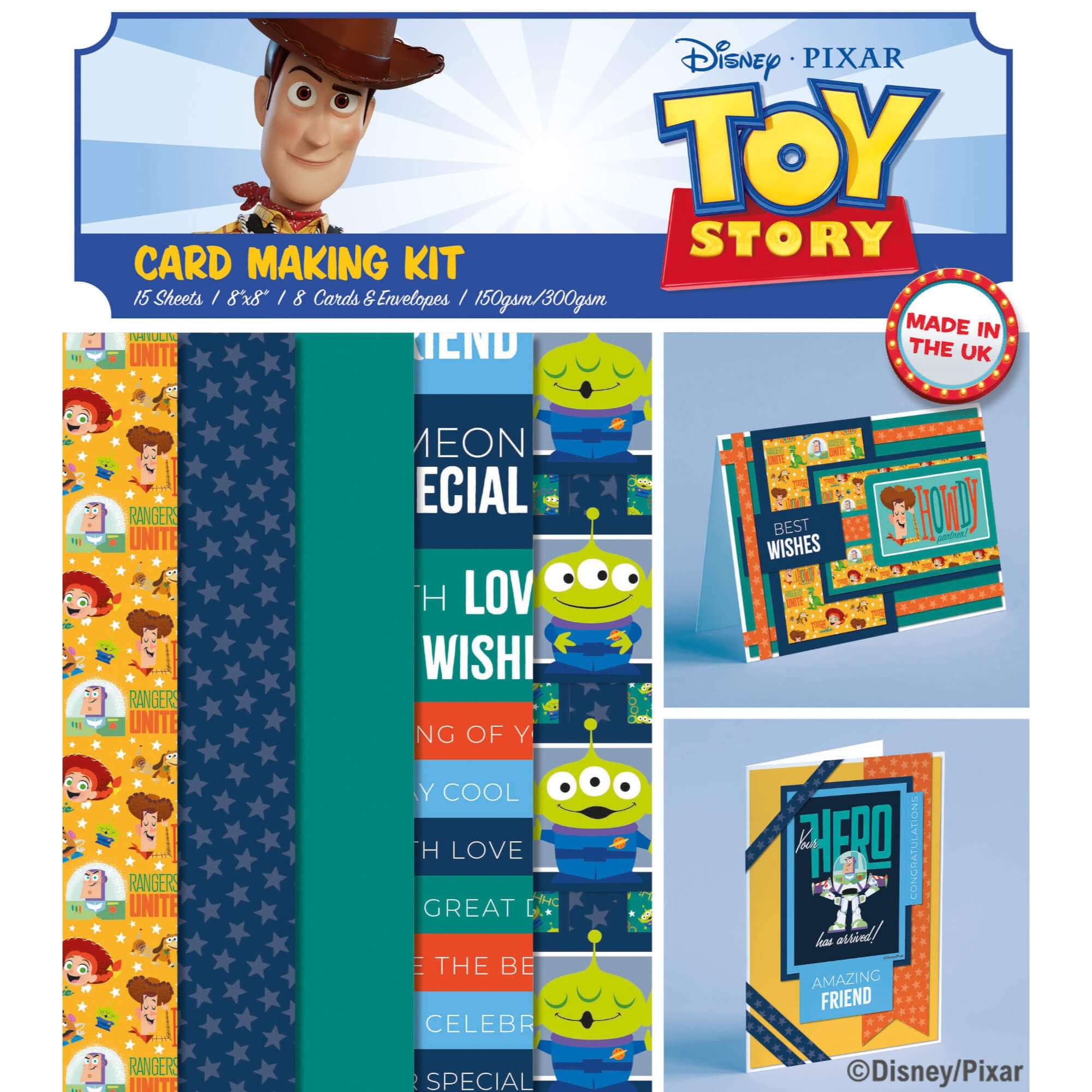 Disney Toy Story-Christmas Card Making Pad, 8x8