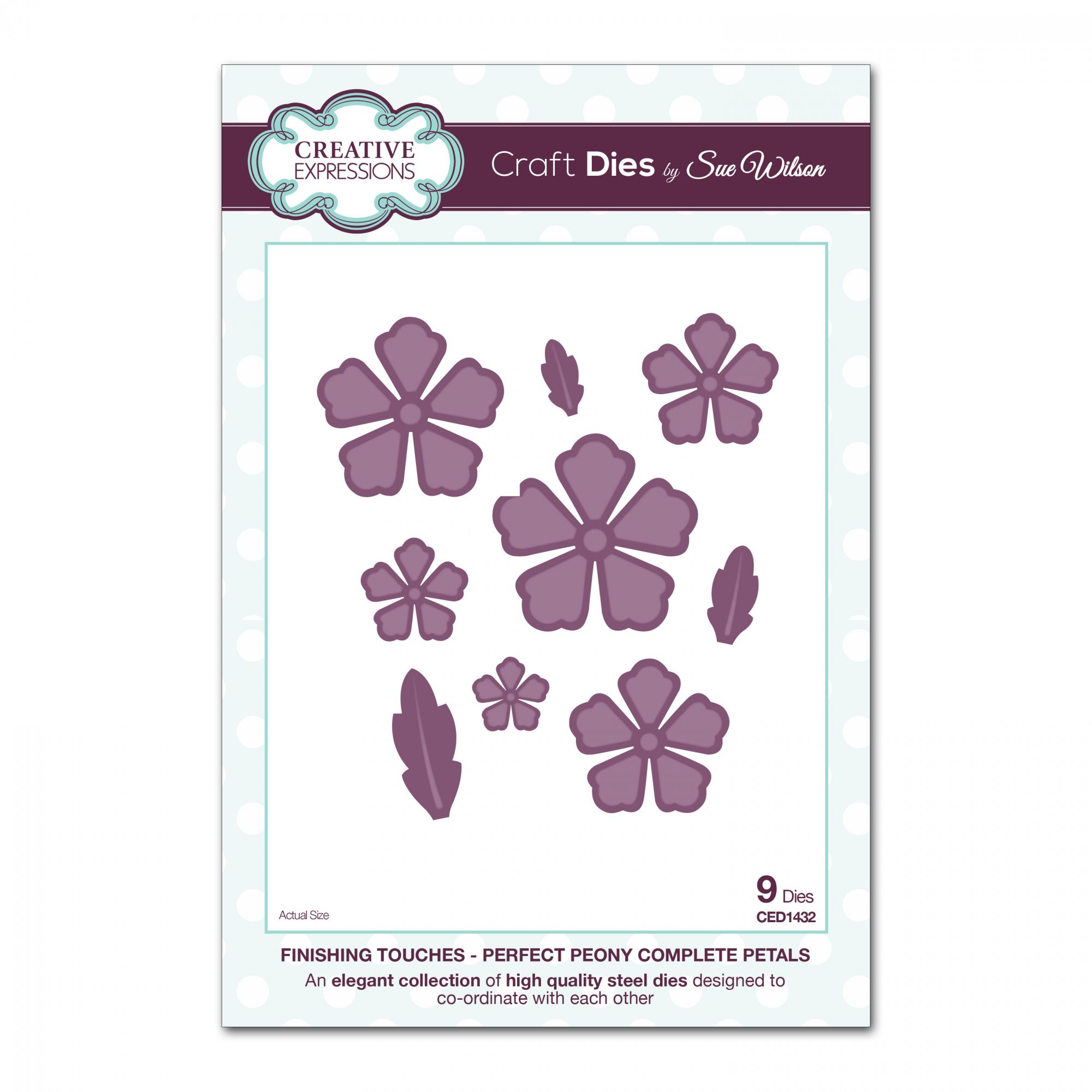 Sue Wilson Craft Dies Finishing Touches Collection Perfect Peony ...