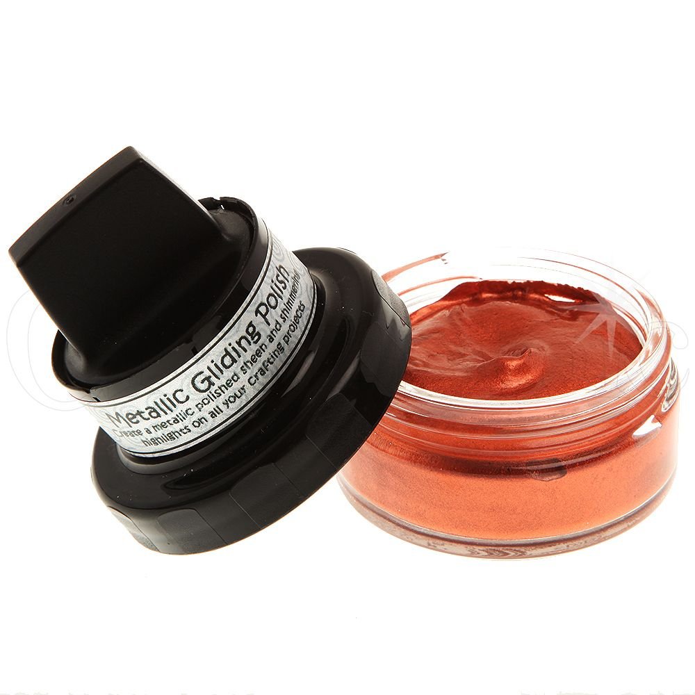 Cosmic Shimmer Metallic Gilding Polish Red Bronze | 50ml - Gilding ...