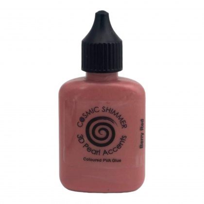Cosmic Shimmer 3D Pearl Accents Berry Red | 30ml