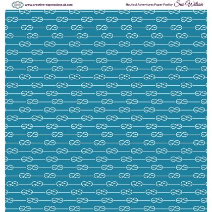 Creative Expressions Sue Wilson 8 x 8 inch Paper Pad Nautical Adventures | 24 sheets