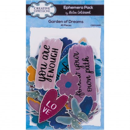 Creative Expressions Helen Colebrook Garden Of Dreams Ephemera Pack