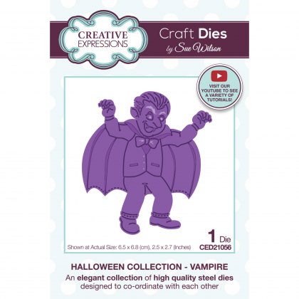 Sue Wilson Craft Dies Halloween Collection Vampire