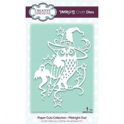 Creative Expressions Craft Dies Paper Cuts Collection Midnight Owl