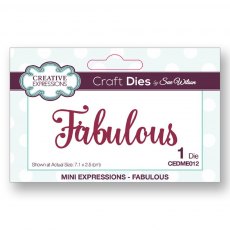 Sue Wilson Craft Dies Mini Expressions Collection Fabulous