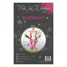 Pink Ink Designs Clear Stamp Elephant | Set of 9