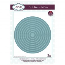 Sue Wilson Craft Dies Noble Collection Double Stitched Circles | Set of 9