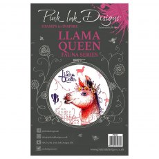 Pink Ink Designs Clear Stamp Llama Queen | Set of 12