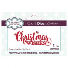 Sue Wilson Craft Dies Festive Collection 2019 Mini Expressions Christmas Wishes