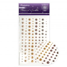 Hunkydory Diamond Sparkles Gemstones Precious Pearls Vintage Browns | Pack of 120