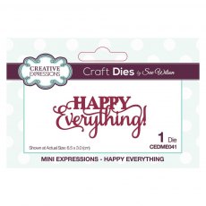 Sue Wilson Craft Dies Mini Expressions Happy Everything