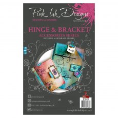 Pink Ink Designs Clear Stamp Hinge & Bracket | Set of 18
