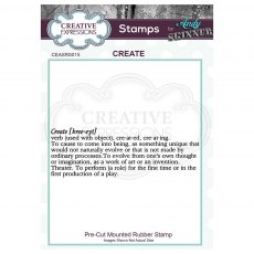 Creative Expressions Pre Cut Rubber Stamp by Andy Skinner Create