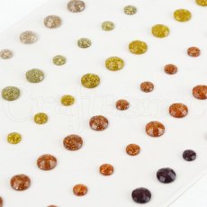 Hunkydory Diamond Sparkles Glitter Gemstones Amber Sparkles | Pack of 72
