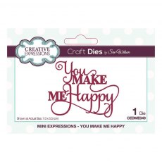 Sue Wilson Craft Dies Mini Expressions Collection You Make Me Happy
