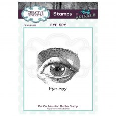 Creative Expressions Pre Cut Rubber Stamp by Andy Skinner Eye Spy