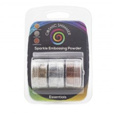 Cosmic Shimmer Sparkle Embossing Powder Trio Essentials | Set of 3