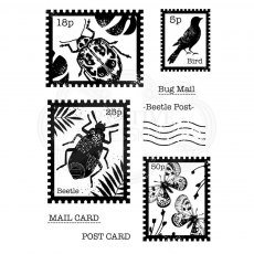 Woodware Clear Stamps Beetle Post | Set of 9