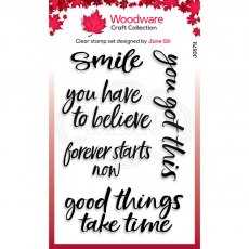 Woodware Clear Stamps Good Things | Set of 5