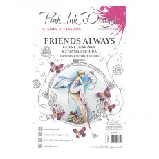 Pink Ink Designs Clear Stamp Friends Always | Set of 8