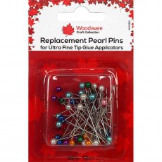Woodware Stainless Steel Pearl Pins 38mm | Pack of 50