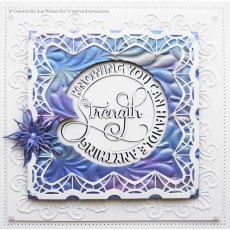 Sue Wilson Craft Dies Circle Sayings Collection Strength | Set of 2