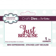 Sue Wilson Craft Dies Mini Expressions Collection Stacked Just Because