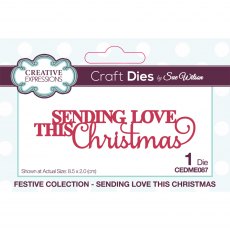 Sue Wilson Craft Dies Mini Expressions Collection Sending Love This Christmas