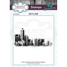 Creative Expressions Pre Cut Rubber Stamp by Andy Skinner Skyline