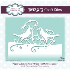 Creative Expressions Craft Dies Paper Cuts Collection Under The Mistletoe Edger
