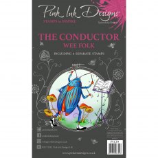 Pink Ink Designs Clear Stamp The Conductor | Set of 6
