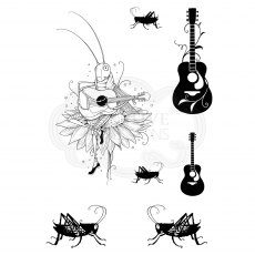 Pink Ink Designs Clear Stamp The Guitarist | Set of 7