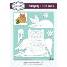 Creative Expressions Craft Dies Paper Cuts 3D Collection Owl | Set of 8