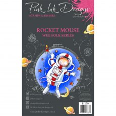 Pink Ink Designs Clear Stamp Rocket Mouse | Set of 3
