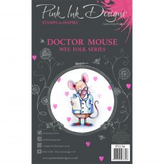 Pink Ink Designs Clear Stamp Doctor Mouse | Set of 4