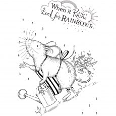 Pink Ink Designs Clear Stamp Rain Mouse | Set of 3