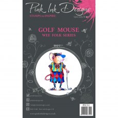 Pink Ink Designs Clear Stamp Golf Mouse | Set of 2