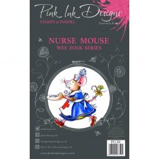 Pink Ink Designs Clear Stamp Nurse Mouse | Set of 3