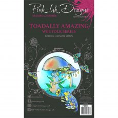Pink Ink Designs Clear Stamp Toadally Amazing | Set of 8