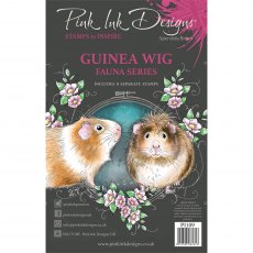 Pink Ink Designs Clear Stamp Guinea Wig | Set of 8