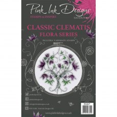 Pink Ink Designs Clear Stamp Classic Clematis | Set of 9