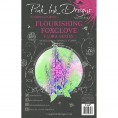 Pink Ink Designs Clear Stamp Flourishing Foxglove | Set of 10