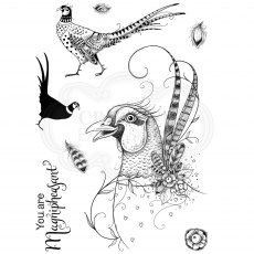 Pink Ink Designs Clear Stamp Magnipheasant | Set of 9